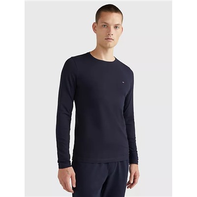 TOMMY HILFIGER SLIM FIT STRETCH LONG-SLEEVE T-SHIRT