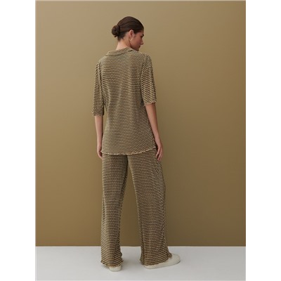 Gemusterte Bluse