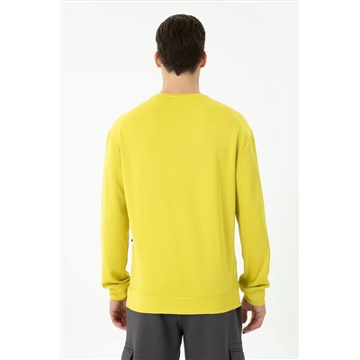 Erkek Fıstık Yeşili Sweatshirt