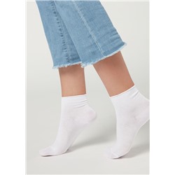 Kurze Baumwollsocken ohne Rand