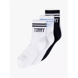 Tommy Logo Crew Sock 3-Pack