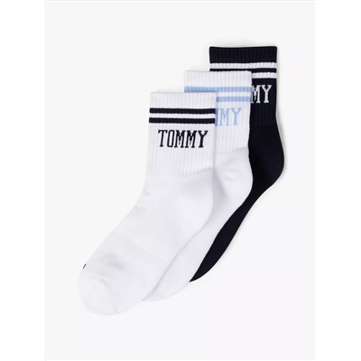Tommy Logo Crew Sock 3-Pack