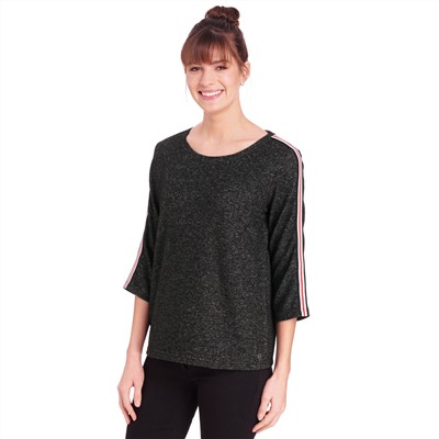 Damen Shirt mit Galonstreifen