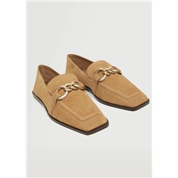 Mocasín piel hebilla -  Mujer | MANGO OUTLET Melilla