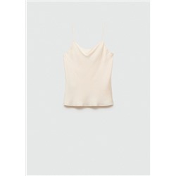 Top satinado tirantes finos