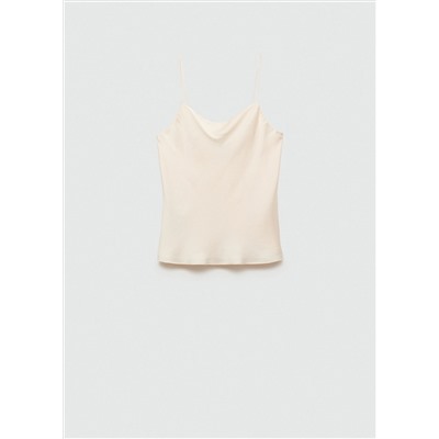 Top satinado tirantes finos