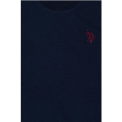 Erkek Çocuk Lacivert Basic Bisiklet Yaka Sweatshirt