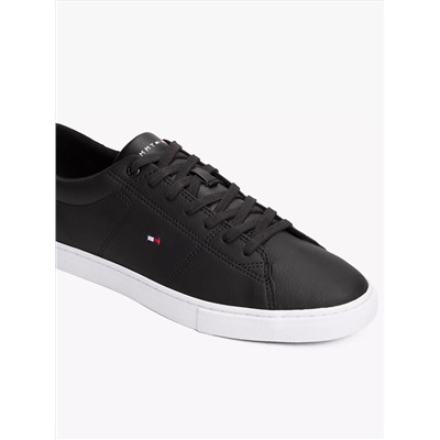 Low Cut Logo Leather Mix Sneaker