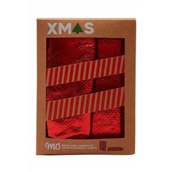Estuche y agenda de rayas Rojo