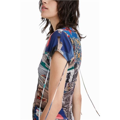 Vestido mini slim rushing