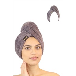 Heriya Tekli Paket Mikrofiber Saç Havlusu – 2 Düğmeli Saç Kurutma Bonesi – Baş Havlusu Heriya-Towel-1Pcs