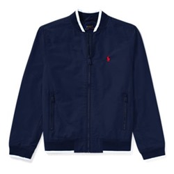 Cotton-Blend Baseball Jacket