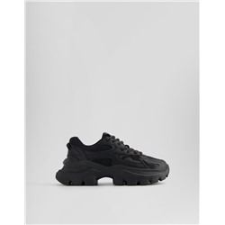 Contrast studded sole trainers