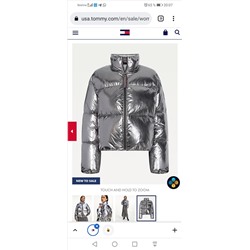 METALLIC DOWN PUFFER JACKET