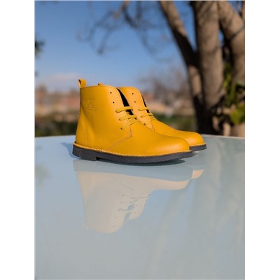 КОМБО испанские Ботинки - Дезерты от AB. ZAPATOS 2619 +итальянская сумка PELLE- PAOLO BAGS 397 (450) Amarillo АКЦИЯ