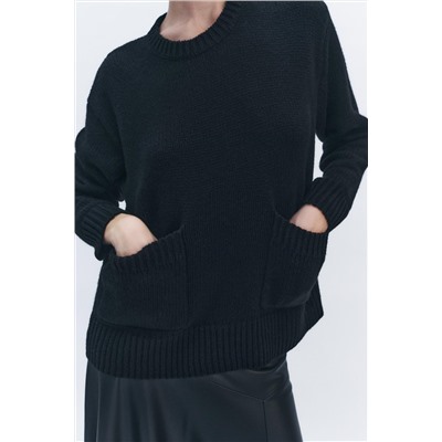 KNIT SWEATER WITH POCKETS
