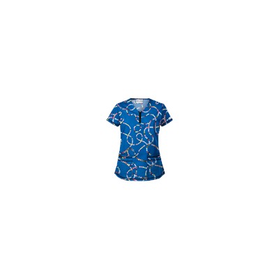 UA Life Saver Royal Print Scrub Top