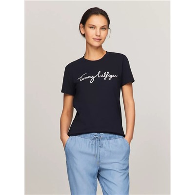 Signature Logo Crewneck T-Shirt