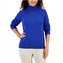 KAREN SCOTT Women's Cotton Turtleneck Sweater, Created for Macy's