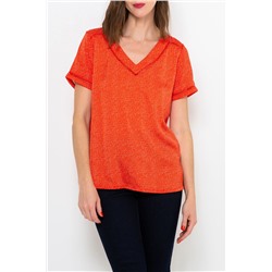 Camiseta Rojo jaspeado