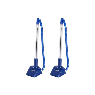 KRAF 304g Spiralli Mavi Masa Kalemi 2'li K304GX2