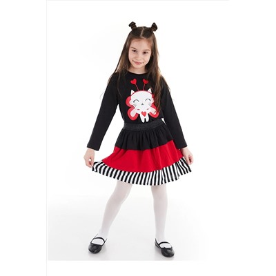 Denokids Cute Heart Kız Etek Takım CFF-21S1-029