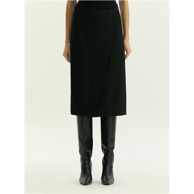 Юбка-карандаш миди на запах, S1074/monk