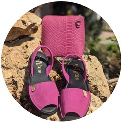 Ab. Zapatos 3106-8 magenta+Ab.Zapatos Pelle 306 (350) serpiente FUXIA АКЦИЯ