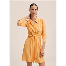 Vestido camisero lyocell -  Mujer | MANGO OUTLET España