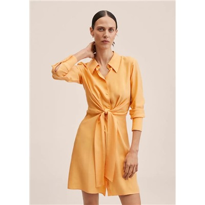 Vestido camisero lyocell -  Mujer | MANGO OUTLET España