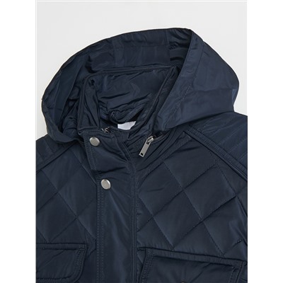 Steppjacke mit Kapuze