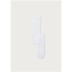 Netzstrumpfhose mit Blumenmuster für Mädchen