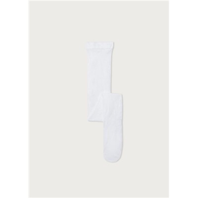 Netzstrumpfhose mit Blumenmuster für Mädchen