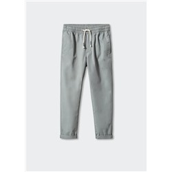 Pantalón recto cintura elástica -  Niño | MANGO OUTLET España