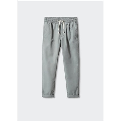 Pantalón recto cintura elástica -  Niño | MANGO OUTLET España