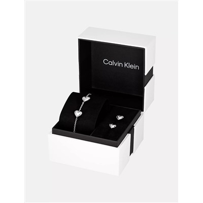 Heart Bracelet and Earrings Gift Set