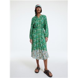 Midikleid aus Viskose