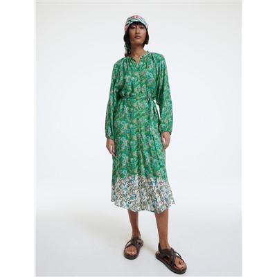 Midikleid aus Viskose