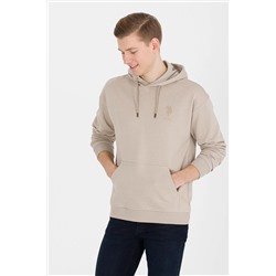 Erkek Taş Kapüşonlu Comfort Sweatshirt