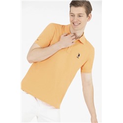 Erkek Turuncu Basic Polo Yaka Tişört