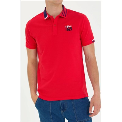 Erkek Kırmızı Polo Yaka Tişört