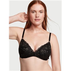 VICTORIA'S SECRET Sexy Tee Wireless Fleur Noir Lace Push-Up Bra