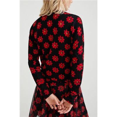 Jersey punto flores