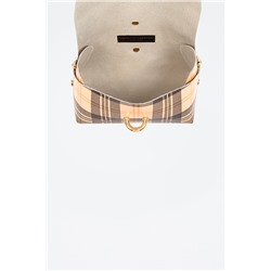 Bandolera de piel Aurora Beige y negro - Firenze Artegiani