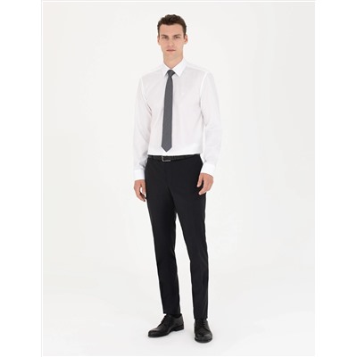 Beyaz Slim Fit Uzun Kollu Klasik Gömlek