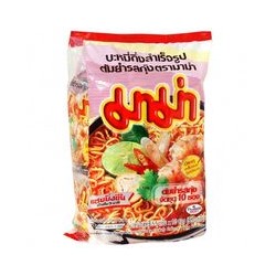 Лапша быстрого приготовления со вкусом креветочного супа Том Ям Shrimp Tom Yum от Mama 10 пачек по 60 гр / Mama Shrimp Tom Yum  Flavour Instant Noodle 10pcs*60g