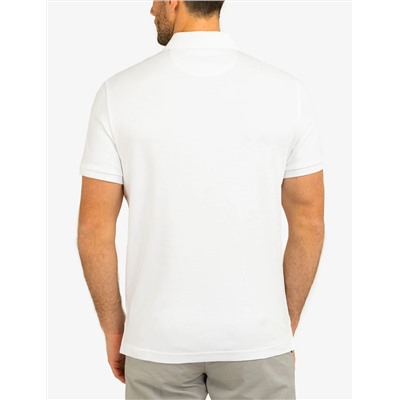 SOLID INTERLOCK POLO SHIRT WITH WOVEN TRIM