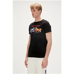 Bad Bear, Boss 0 Yaka Erkek Tshirt - Siyah