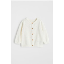 Baumwoll-Pointelle-Cardigan