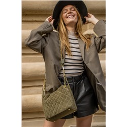 Bolso de piel Hina Verde botella